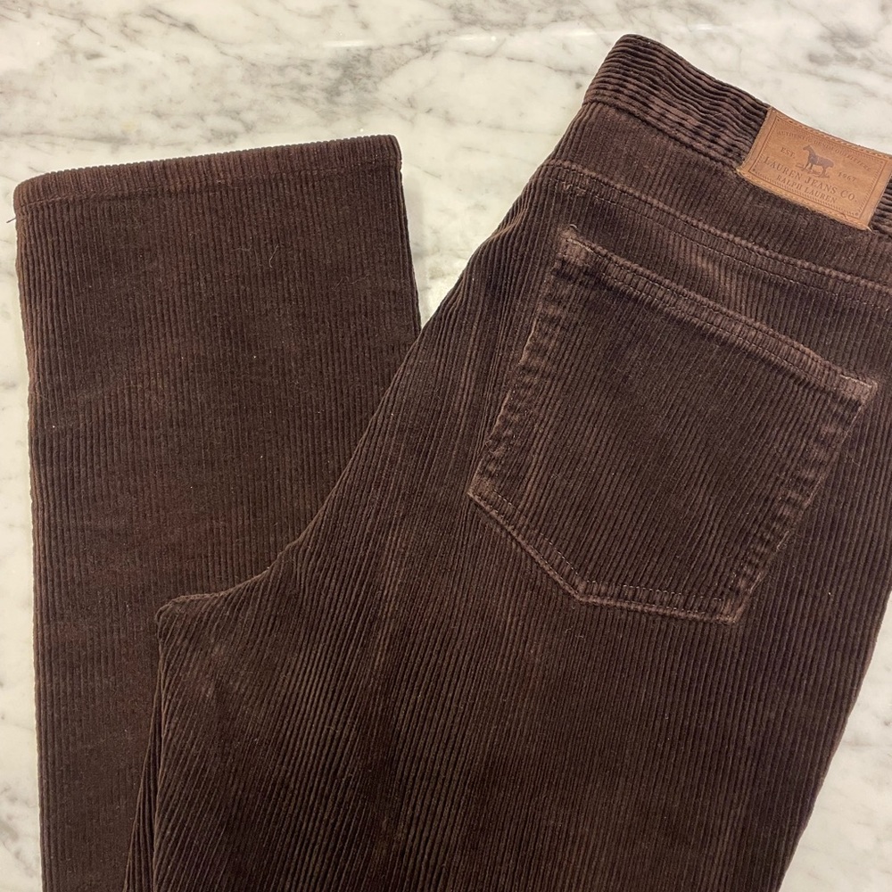 brown corduroy jeans “mom jean”